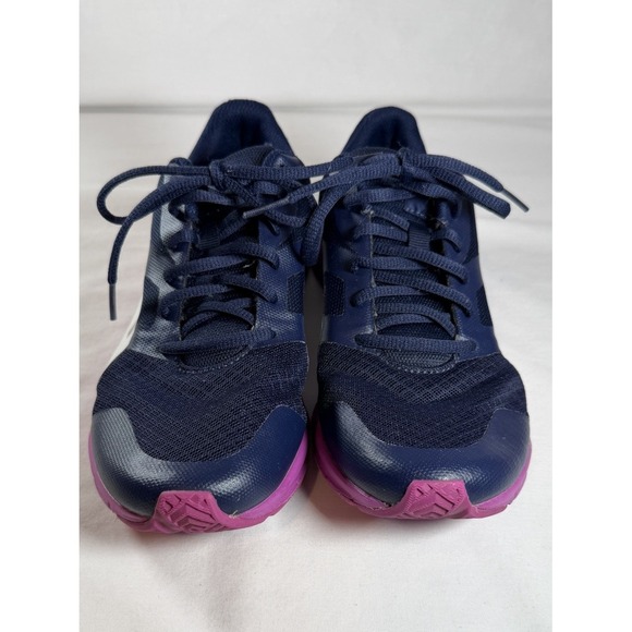 Puma Navy White Pink Women's 8.5 Mesh Soft Foam Comfort Insert Running Shoes - Picture 5 of 8